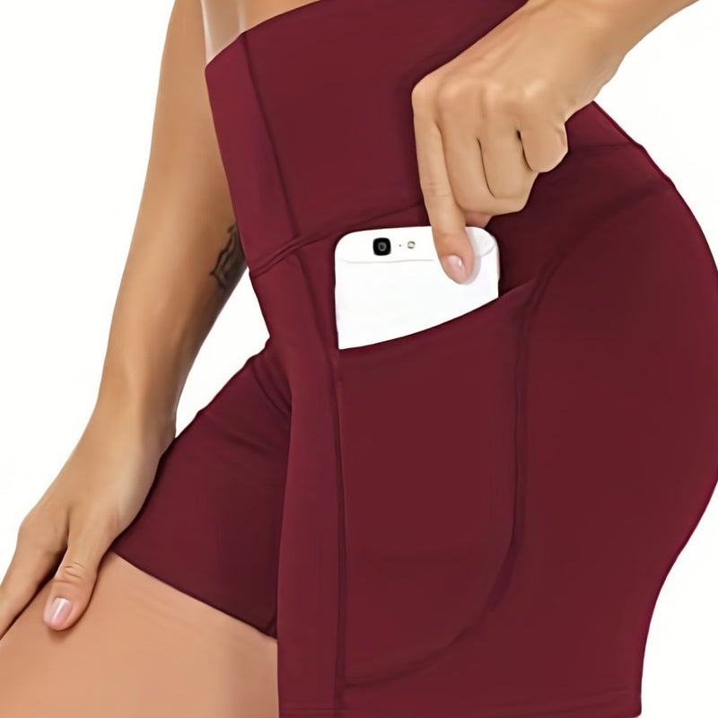 Women's High Waist Gym Shorts Butt Lifting Sculpting Running Shorts - Image 1