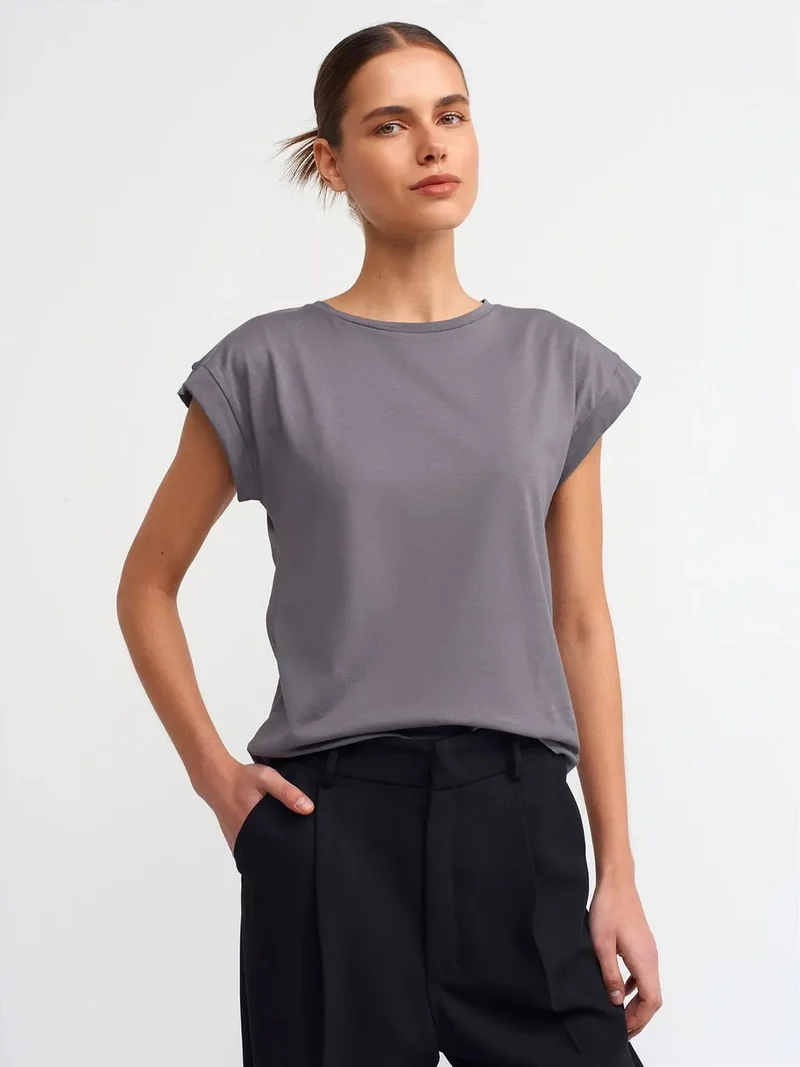 ديلفين Dilvin Women's Cotton Crew Neck T-Shirt