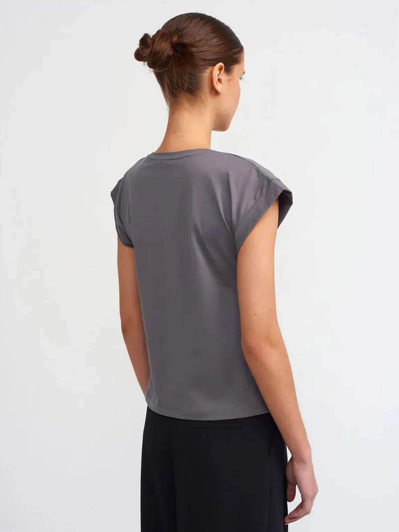 ديلفين Dilvin Women's Cotton Crew Neck T-Shirt