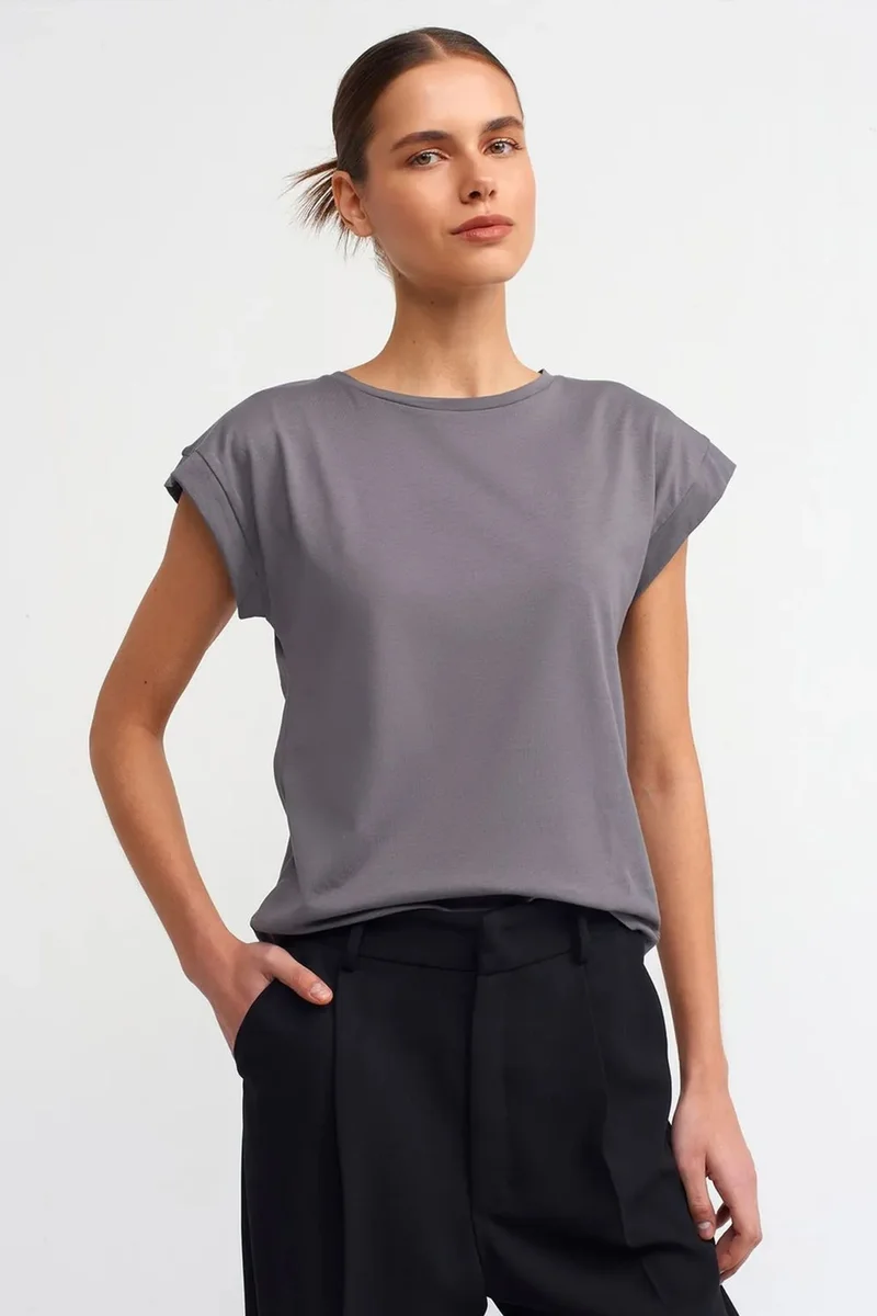 DILVIN Women's Cotton Crew Neck T-Shirt