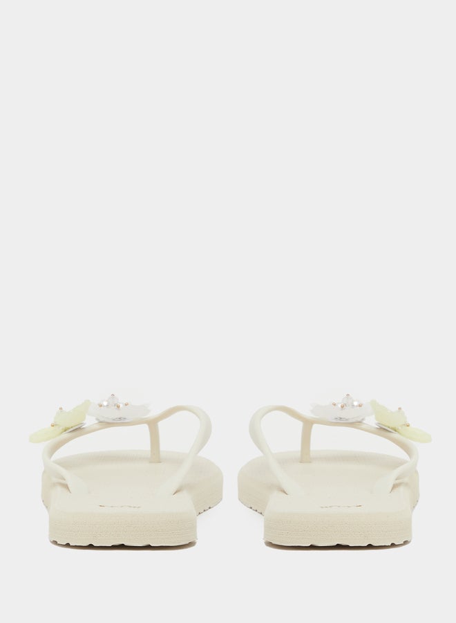 Styli Styli Flower Corsage Flip Flop  - Image 4