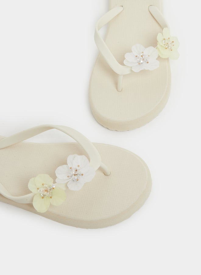 Styli Styli Flower Corsage Flip Flop  - Image 3