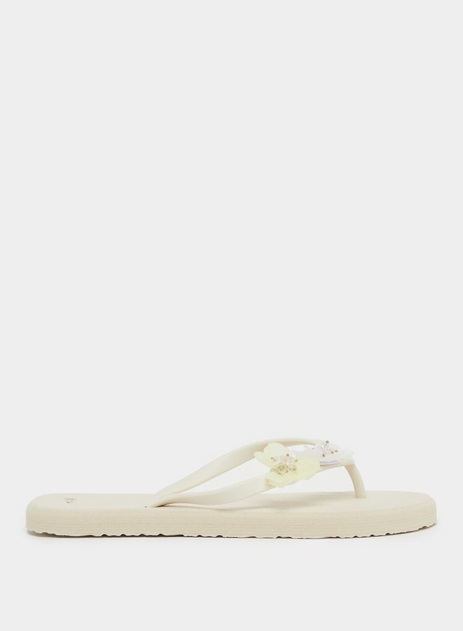 Styli Styli Flower Corsage Flip Flop  - Image 1
