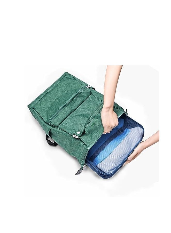 MORANO Pack Packing Morano Cubes Value Set for Travel Luggage Organiser Bag Compression Pouches Clothes Suitcase Packing Organizers Set with Toiletry Bag Dark Blue - Image 4