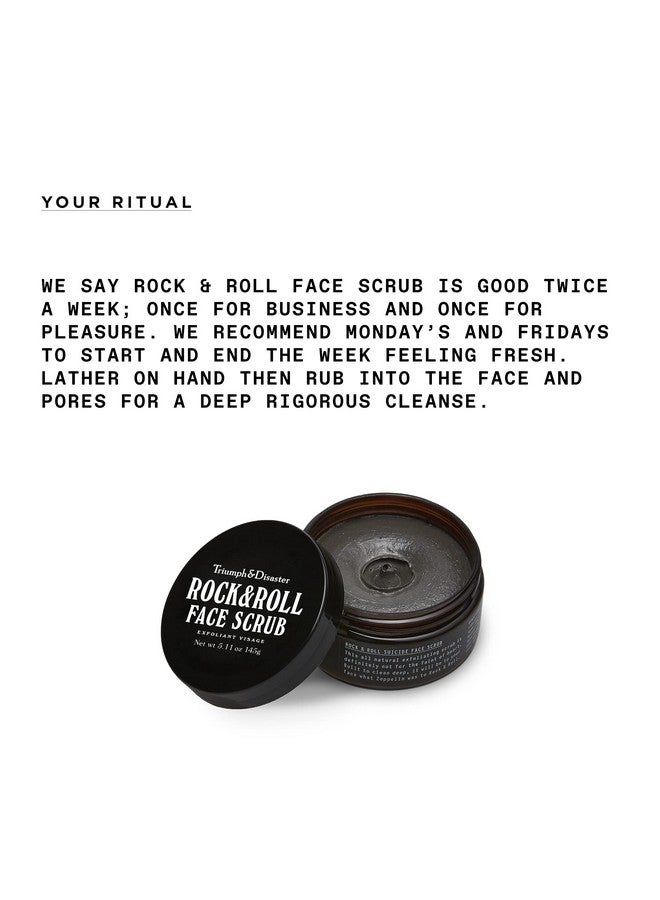 TRIUMPH & DISASTER Rock & Roll Face Scrub For Men Natural Exfoliating Pore Cleansing Facial Scrub Removing Blackheads And Dirt 5.11 Oz - Image 2
