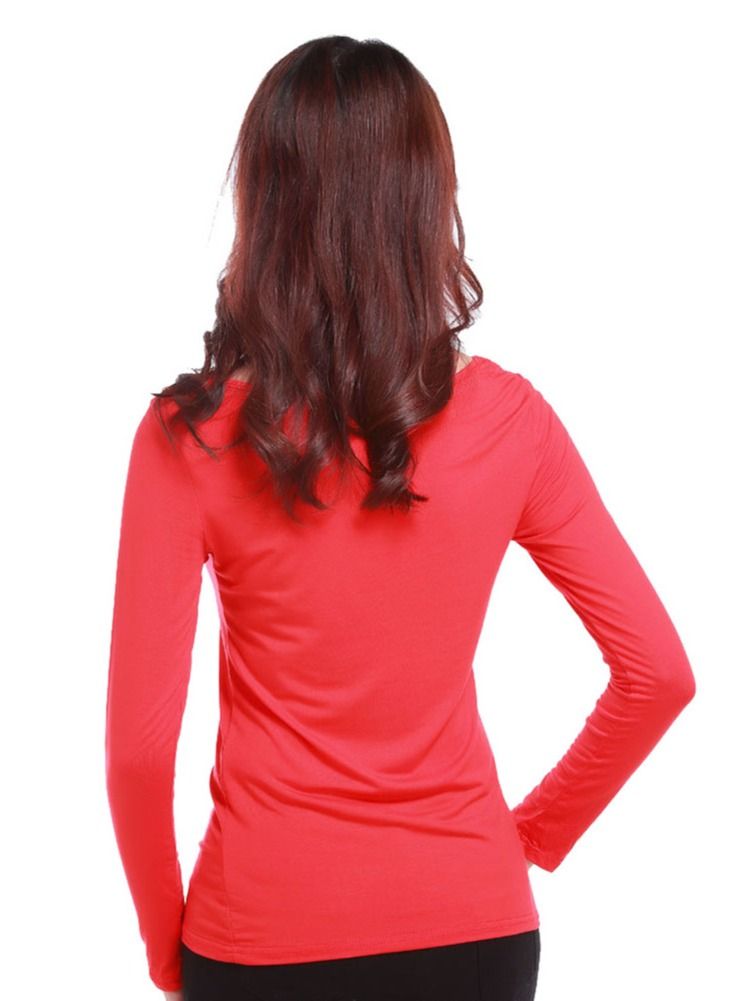 Loquat the whole body long sleeves Bottoming T-shirt Free Size  - Image 2