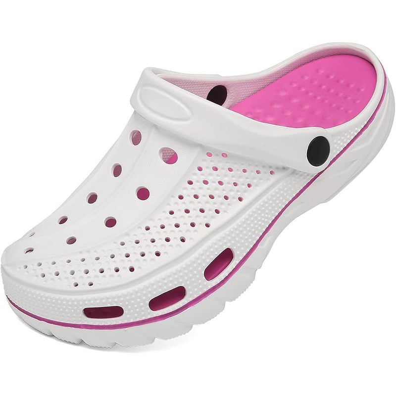 ChayChax Men's and Women's Arch Support Clogs Garden Shoes Slip-on Outdoor Beach Slippers with Removable Cushion Footbed - Image 1