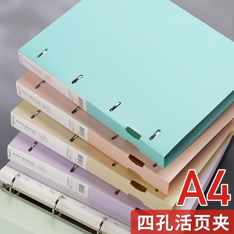 Learning Office Storage 4-Hole Loose-Leaf Folder Office Information Test Paper Storage Folder A4 Folder Manufacturer - Image 5
