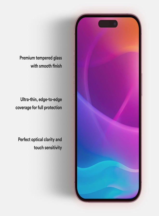 BodyGuardz Red Light Converter Compatible with iPhone Screen Protector - Extreme Impact Protection With Red Light Conversion - Easy Install - 9H Hardness - Case Friendly (for iPhone 16 Pro Max - 6.9 inch) - Image 2