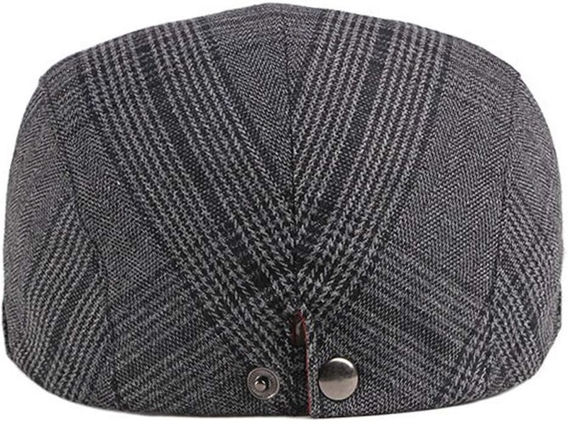 Qunson 2 Pack Men's Cotton Flat Cap Ivy Gatsby Newsboy Hat - Image 5