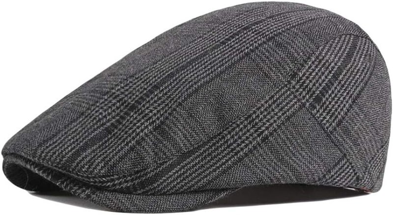 Qunson 2 Pack Men's Cotton Flat Cap Ivy Gatsby Newsboy Hat - Image 2