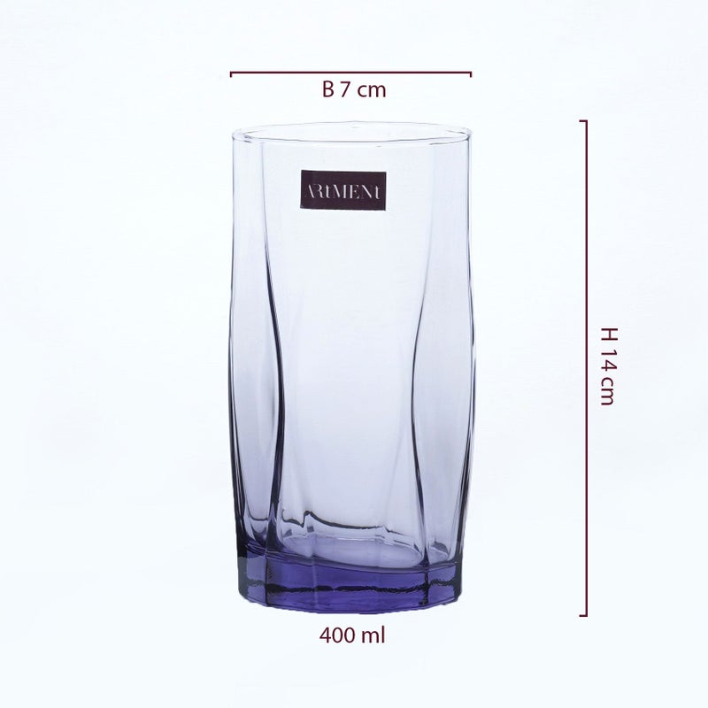 Artment Amethyst Noir Tall Glasses Set of 4 - Image 5