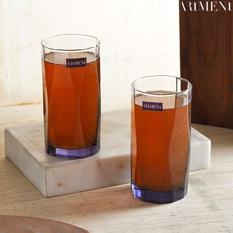 Artment Amethyst Noir Tall Glasses Set of 4 - Image 4