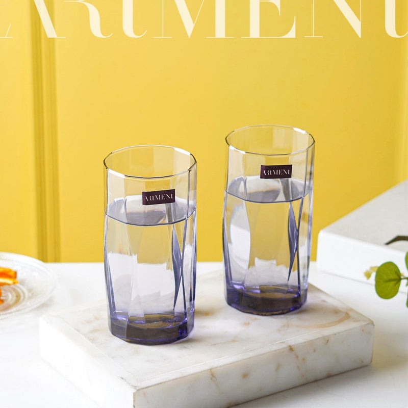 Artment Amethyst Noir Tall Glasses Set of 4 - Image 3