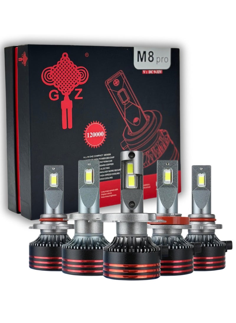 gz auto GZ AUTO LED Headlight Bulbs 6500K Super Bright LED Bulb High Low Dual Beam Halogen Replacement LED Headlights Conversion Kit, 150W Pack of 2 | For Universal | 1 Year Replacement Warranty - Image 1