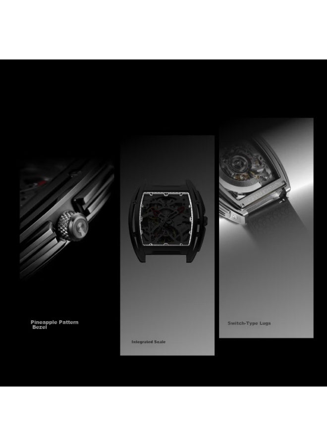 Ciga Design Xi Jia Fengmang Series Mechanical Watch Trendy Titanium Alloy Tonneau Men's Watch New Year Gift - Image 2