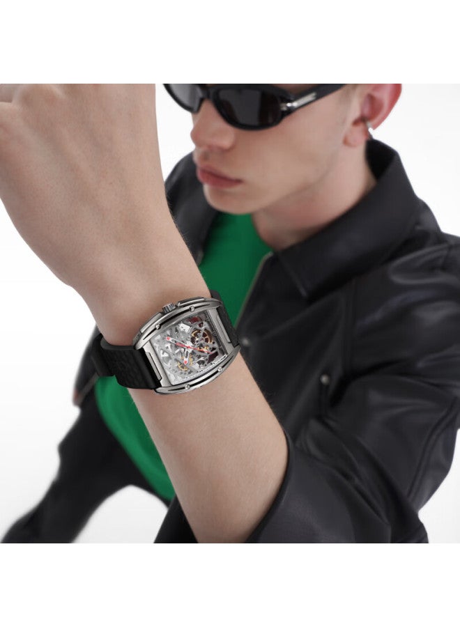 Ciga Design Xi Jia Fengmang Series Mechanical Watch Trendy Titanium Alloy Tonneau Men's Watch New Year Gift - Image 3