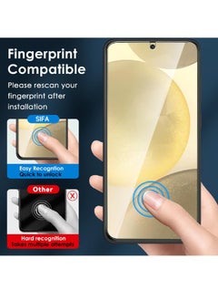 Glass 【2+2 Pack】2 PCS Samsung Galaxy S24 Screen Protector + 2PCS Camera Lens Screen Protector Set, 9H Hardness, Support Fingerprint Unlock, Ultra Thin HD Glass Film (Boxed, Included Installation Tools)  - Image 4