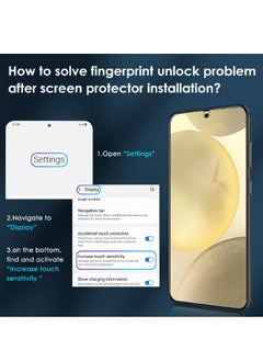 Glass 【2+2 Pack】2 PCS Samsung Galaxy S24 Screen Protector + 2PCS Camera Lens Screen Protector Set, 9H Hardness, Support Fingerprint Unlock, Ultra Thin HD Glass Film (Boxed, Included Installation Tools)  - Image 3
