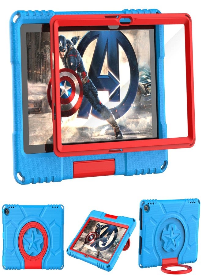 Lainergie Amazon Fire HD 10 & Fire HD 10 Plus Tablet Case for Kids(13th/11th Generation, 2023/2021 Release), Shockproof Case with Screen Protector and Handle Stand Incompatible iPad Samsung TCL,Blue - Image 1