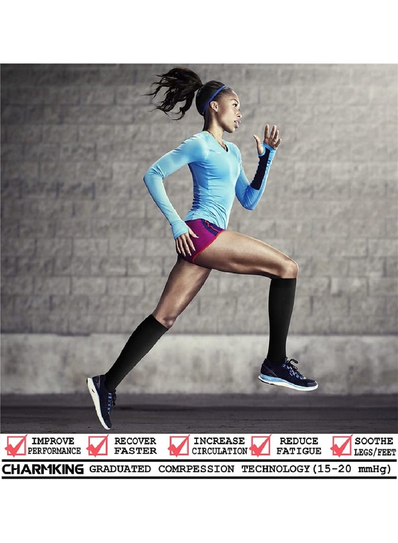 Blood Circulation Compression Socks For Men And Women (8 Pairs), The Best Support For Sports, Running And Hiking - Image 2