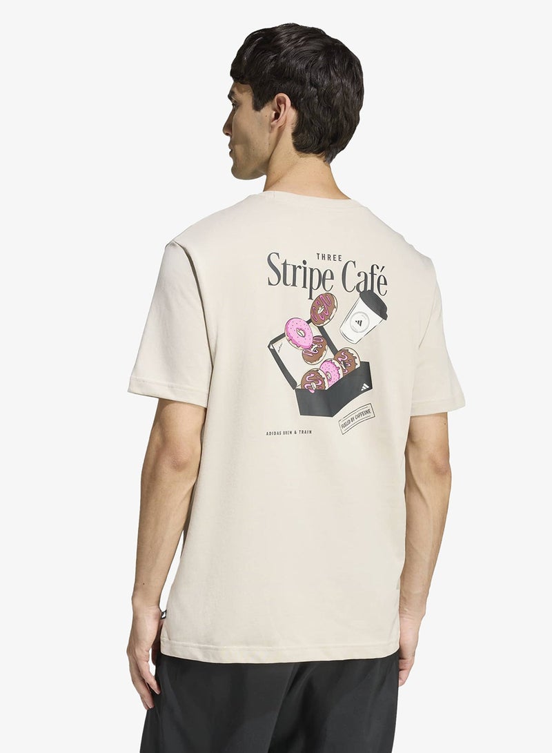 Adidas Coffee Cafe Donut Box Graphic T-Shirt - Image 2
