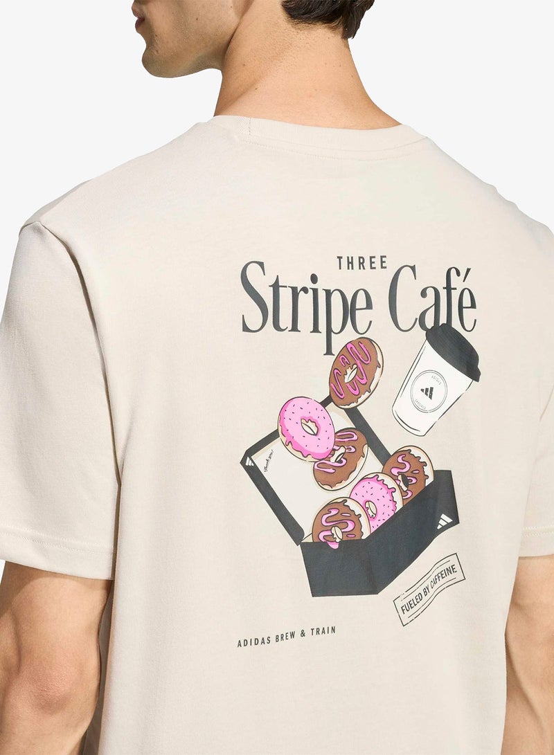 Adidas Coffee Cafe Donut Box Graphic T-Shirt - Image 3