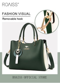 roaiss Leather Women Shoulder Bag Women's Handbag Elegant Patent Leather Bag Waterproof Handbag Shoulder Bag Women Large Capacity Bag  - Image 5