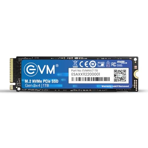 EVM 1TB M.2 NVMe SSD 2280 | PCIe Gen3x4 Internal SSD | 3500MB/s Read | 2800MB/s Write | 3D NAND Flash | Ultra Fast Storage | High Performance | for Laptop & Desktop | 5 Year Warranty(EVMNV/1TB) - Image 1