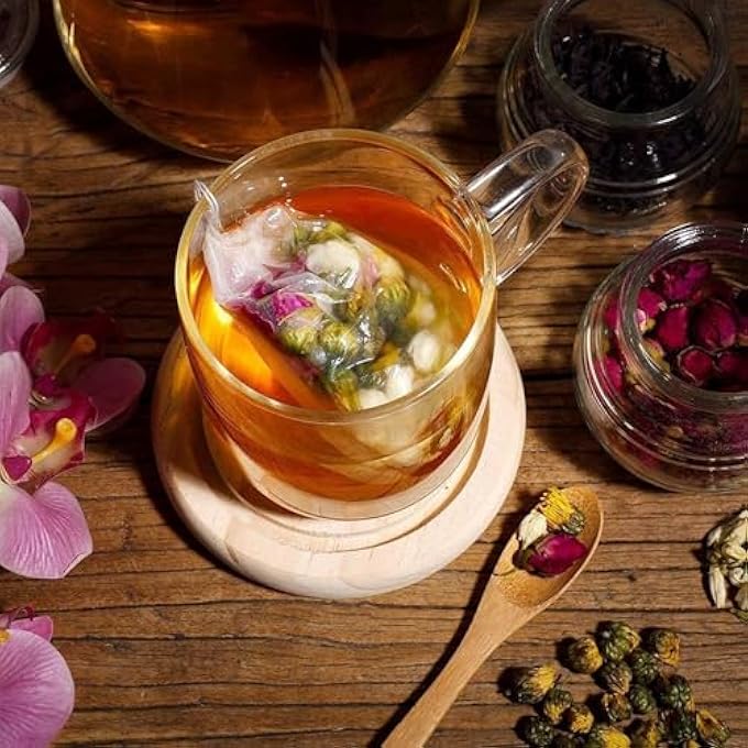 SWIUKPHE Tea Bags For Loose Leaf Tea 400 Pcs Tea Filter Bags Food Grade Reusable Cotton Mesh Bags Bags For Cooking Soaking Medicinal Liquor Tea Coffee Filter Store Spices 354 X 275 Inch - Image 5