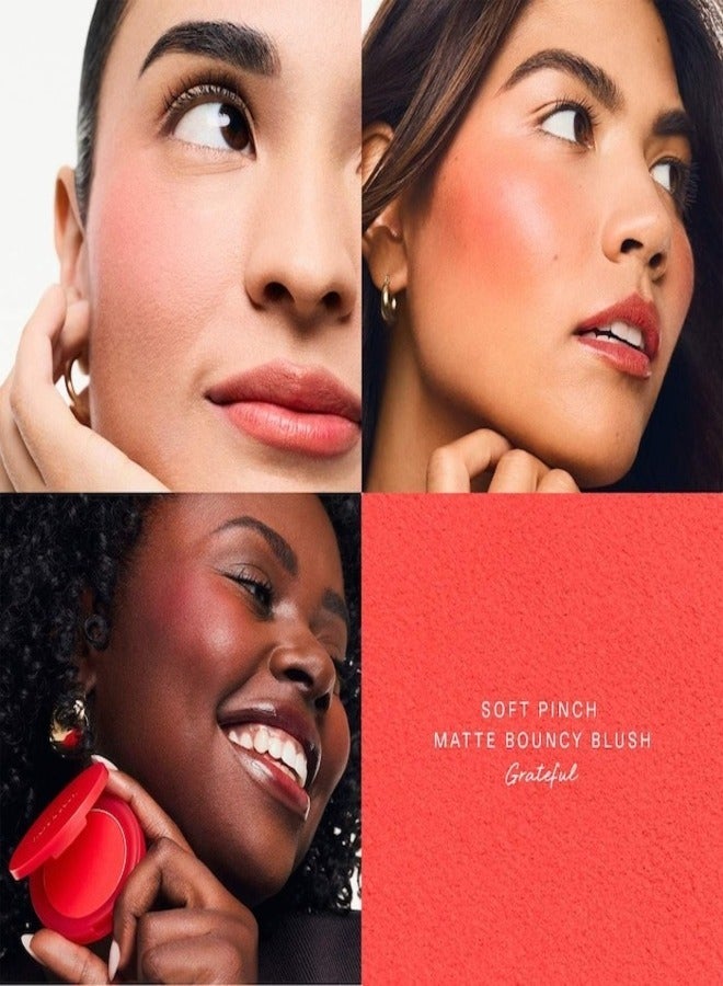 Rare Beauty Rare Beauty by Selena Gomez Soft Pinch Matte Bouncy Blush – Shade: Grateful (Soft Red), 6.4g | Weightless, Long-Lasting Cream Blush with Matte Finish  - Image 2
