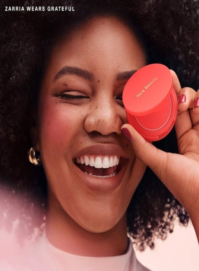 Rare Beauty Rare Beauty by Selena Gomez Soft Pinch Matte Bouncy Blush – Shade: Grateful (Soft Red), 6.4g | Weightless, Long-Lasting Cream Blush with Matte Finish  - Image 3