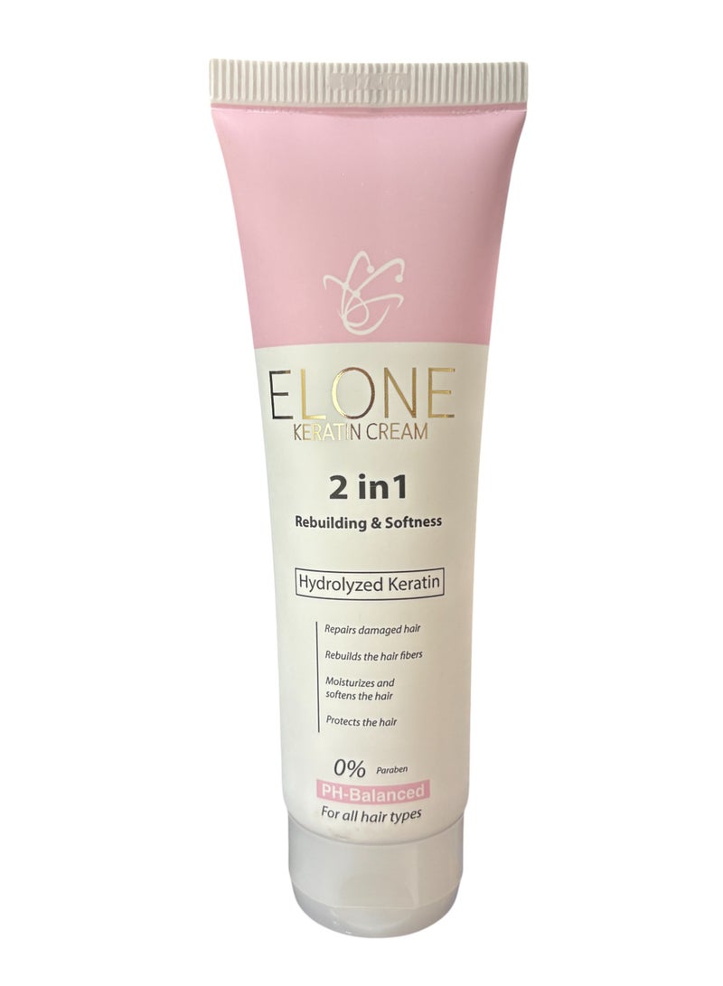 ElONE Keratin Cream 2 in 1 Rebuilding & Softness 120gm