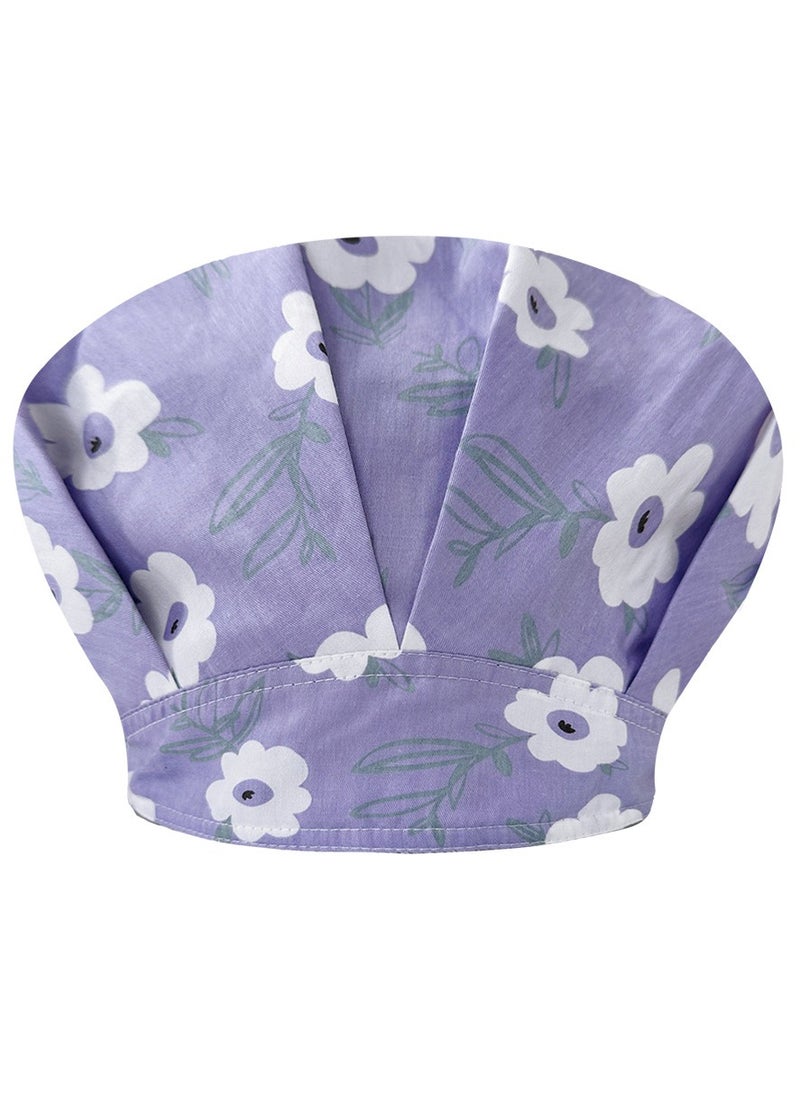 KUYING Printed Small Animal Cute Nurse Hat All Cotton Medical Work Fluffy Hat 