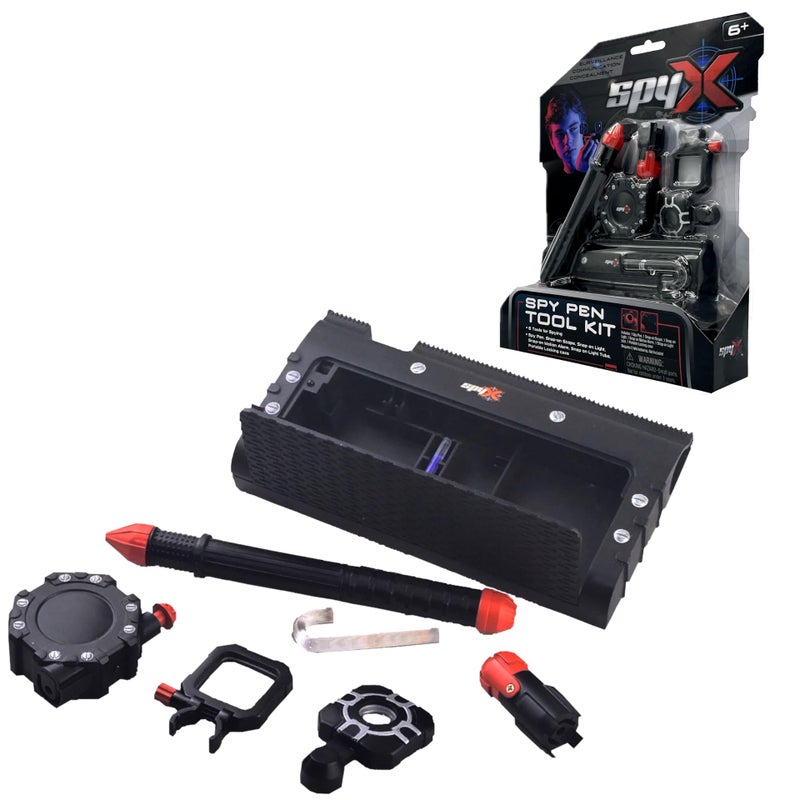SpyX Spy Pen Toolkit PocketSized Gear for Spy Kids Disappearing Ink Pen Motion Detector Flashlight Telescope Light Bending Tube STEM Learning for Young Detective Role Play - Image 3