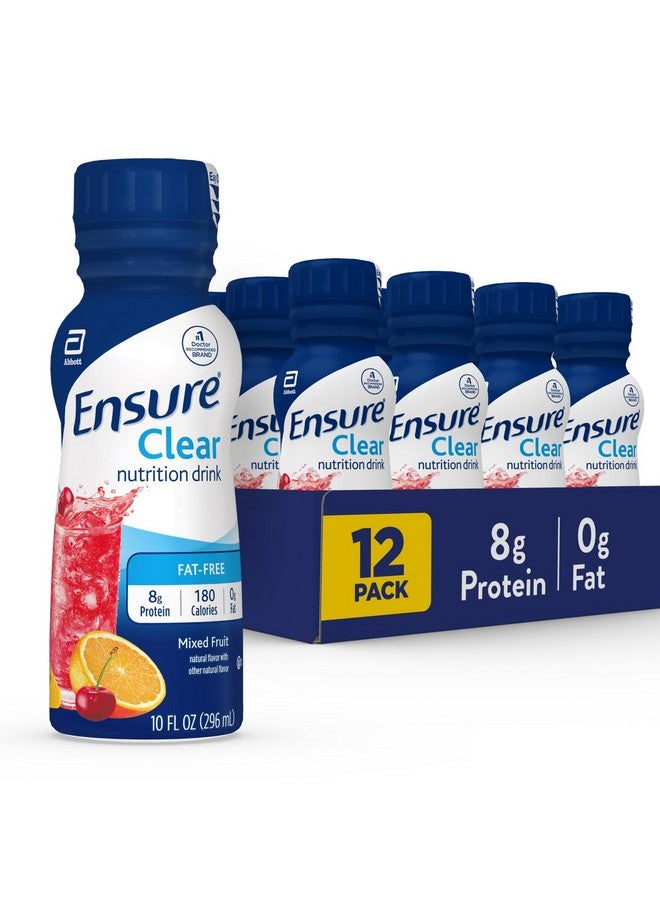 Ensure Clear Mixed Fruit Nutritional Drink | 8g Protein, 15 Vitamins & Minerals | Ready-to-Drink | Refreshing Taste | 10 fl oz -12 Pack - Image 1