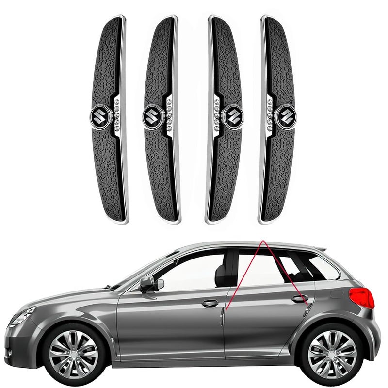 Pivdo Car Door Edge Handle Protector Rubber Guard Scratch for Fronx, Vitara, Brezza, Swift, Baleno, Ertiga, WagonR, Alto, Dzire, XL6, Jimny, S-Presso, Celerio, Eeco, Ciaz, Ignis, Invicto, SX4, Ritz - Image 1