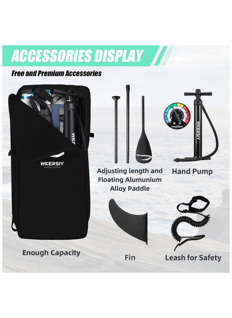 WKERSIY 335CM Green Inflatable SUP Board | All-Water Performance Series, Eco-Conscious & Nature-Blend Design  - Image 3