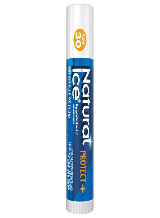 Mentholatum Natural Ice Protect+ Broad Spectrum SPF 30 Medicated Lip Balm, 0.15 Ounce (Pack of 3) - Image 4