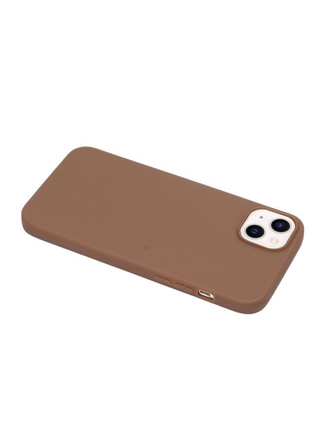 اس-توب جراب لهاتف iPhone 14 مصنوع من السيليكون بلون سادة غير لامع - Image 3