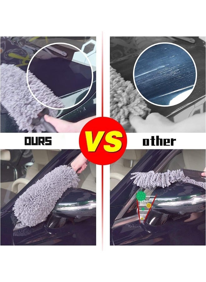 Portable Dust Cleaning Microfiber Soft Car Duster Exterior and Interior Cleaning - Long, Unbreakable, and Retractable Handle