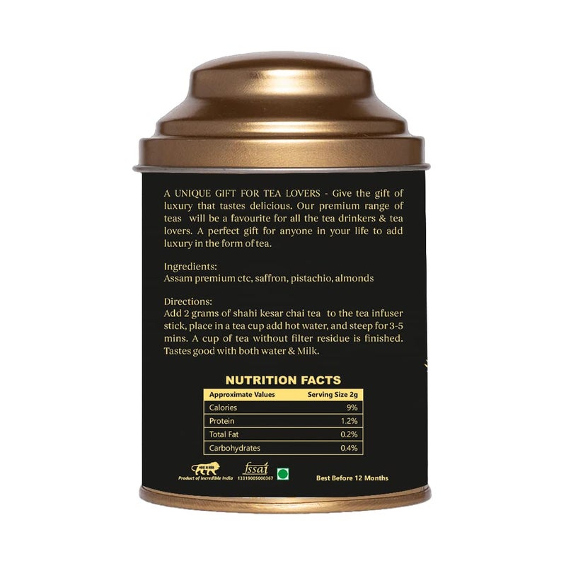 Botanical Sage- Shahi Kesar Chai Tea 200g | Premium Chai Tea With Kesar | Selected | Luxury Tea - Image 2