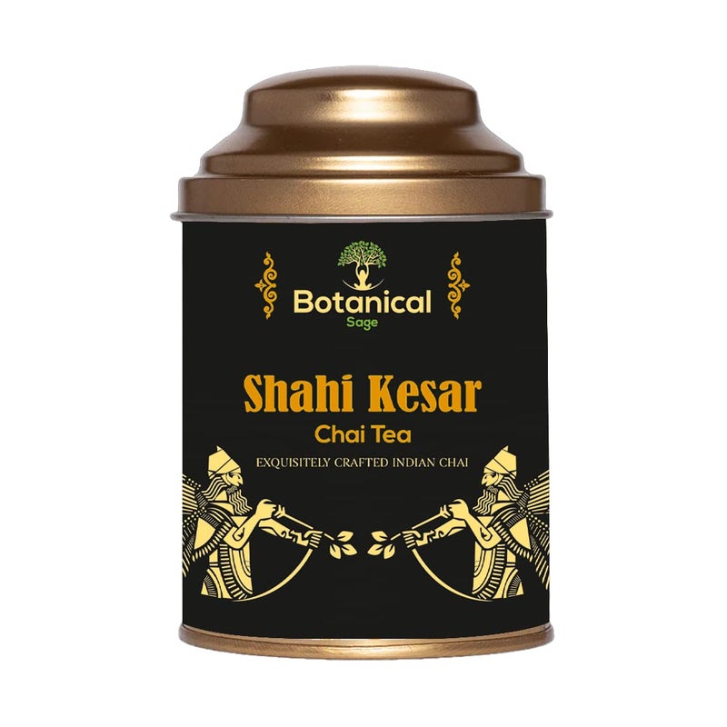 Botanical Sage- Shahi Kesar Chai Tea 200g | Premium Chai Tea With Kesar | Selected | Luxury Tea - Image 1
