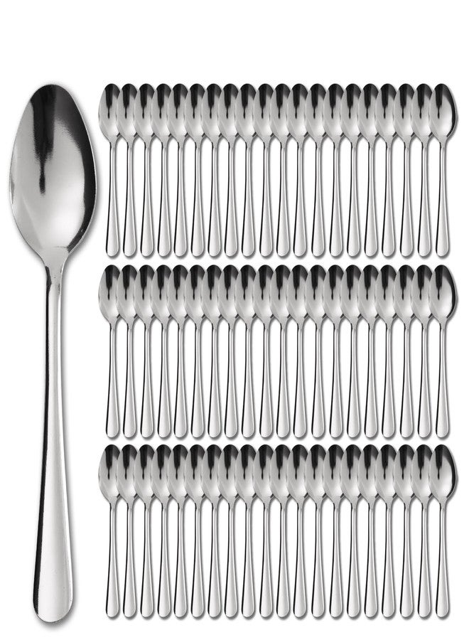 Hansmart 120 PCS Dinner Spoons Set - Windsor Stainless Steel Dinner Spoon 7.1 Inch with Dishwasher Safe Dessert Spoons, Metal Dessert Spoon, Silverware for Home, Kitchen or Restaurant - Image 1