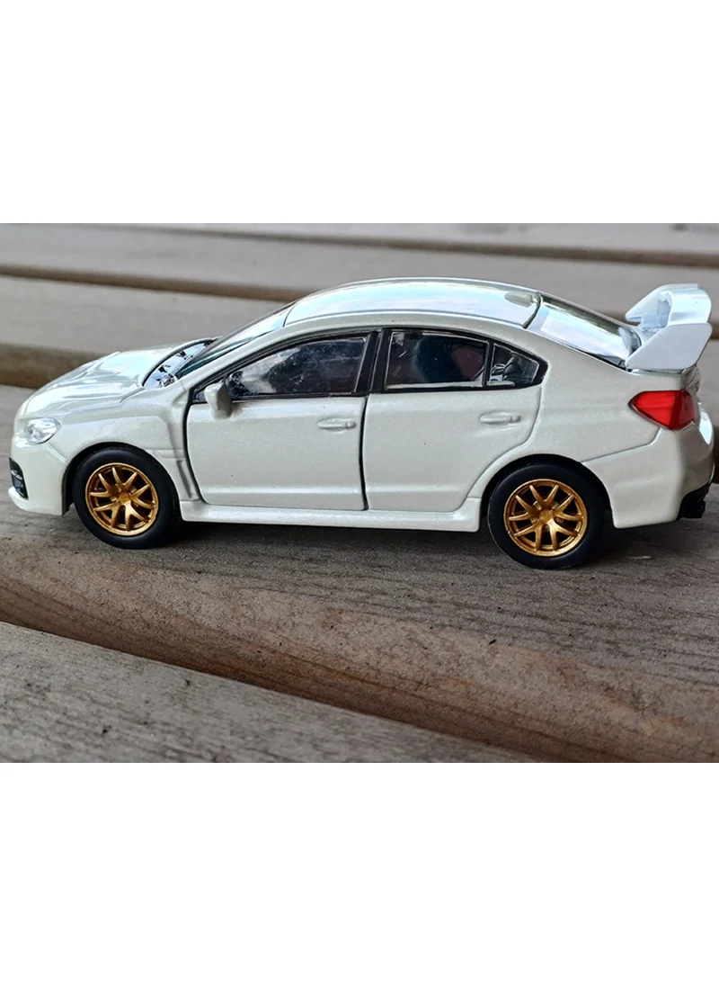 توبروك ستور Licensed Subaru Wrz Sti Pull and Drop Model Metal Car (1:34) 43693D White