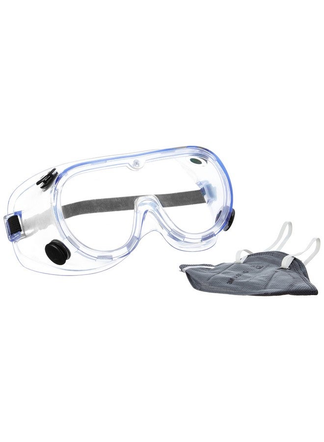 3M 3M 1621+9000IN Chemical Protection Safety Goggles and Dust Respirator Mask Combo - Image 1
