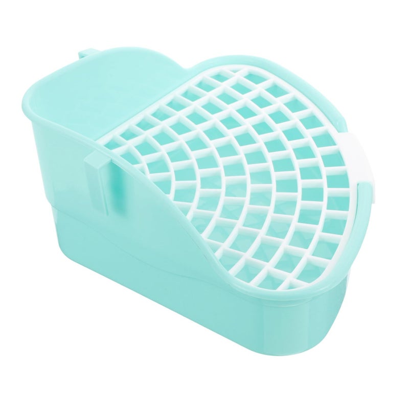 Triangle Rabbit Litter Box Corner Pet Toilet Training Aid Easy Clean Mesh Design Durable Material Space Saving Small Animals - Image 2