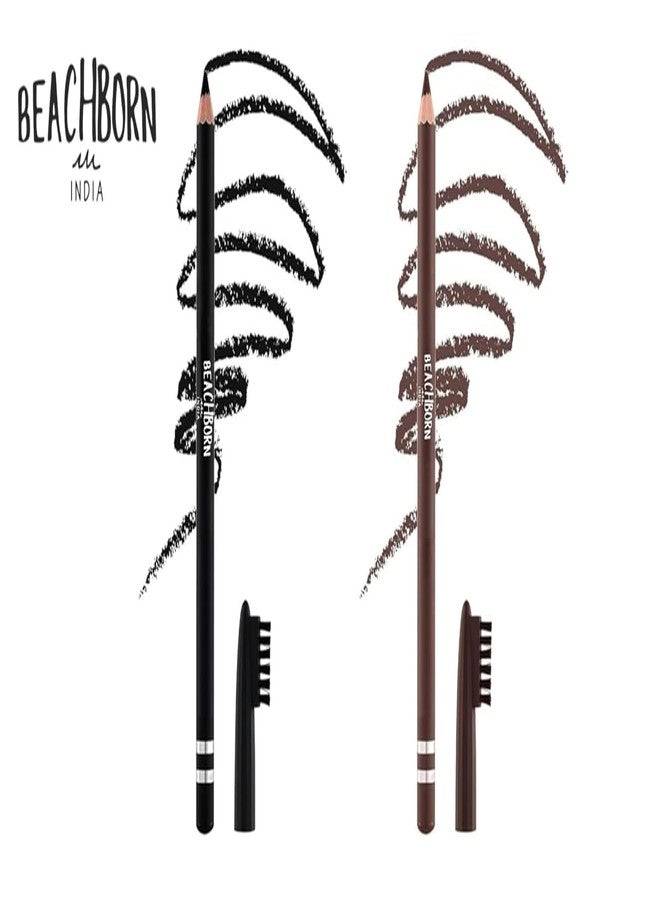 BEACHBORN INDIA Waterproof Eyebrow Pencil Black 1.5 g - Image 3