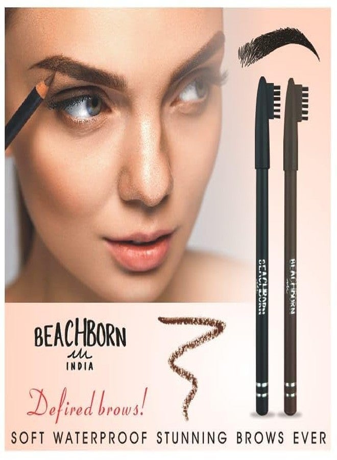 BEACHBORN INDIA Waterproof Eyebrow Pencil Black 1.5 g - Image 4