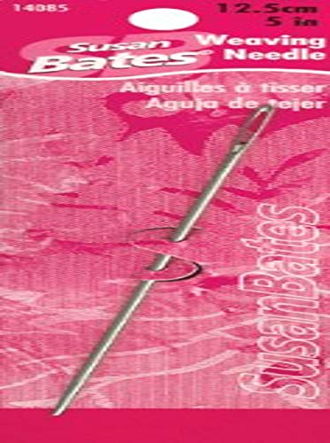 Susan Bates 14085 Steel Weaving Needle, 5-Inch, Silver/Steel - Image 1